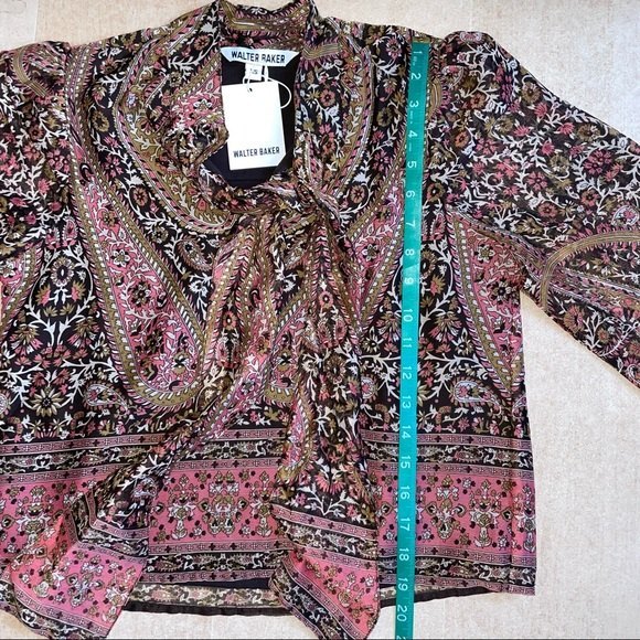 Walter Baker Aubrey Grand Paisley Top Boho Chic - Picture 9 of 12